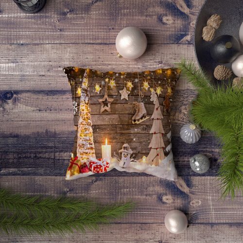 Soft & Stylish Cushion (43 x 43 cm), 50% Cotton/50% Polyester, Machine Washable at 30°C, Ironable, Silicone Filling, Lightweight 400g | Perfect for Home Decor