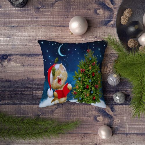 Soft & Stylish Cushion (43 x 43 cm), 50% Cotton/50% Polyester, Machine Washable at 30°C, Ironable, Silicone Filling, Lightweight 400g | Perfect for Home Decor