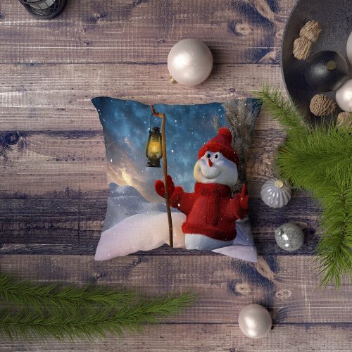 Soft & Stylish Cushion (43 x 43 cm), 50% Cotton/50% Polyester, Machine Washable at 30°C, Ironable, Silicone Filling, Lightweight 400g | Perfect for Home Decor