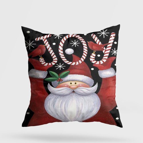 Soft & Stylish Cushion (43 x 43 cm), 50% Cotton/50% Polyester, Washable & Ironable, Concealed Zip, Silicone Filling | Perfect for Home Decor & Comfort