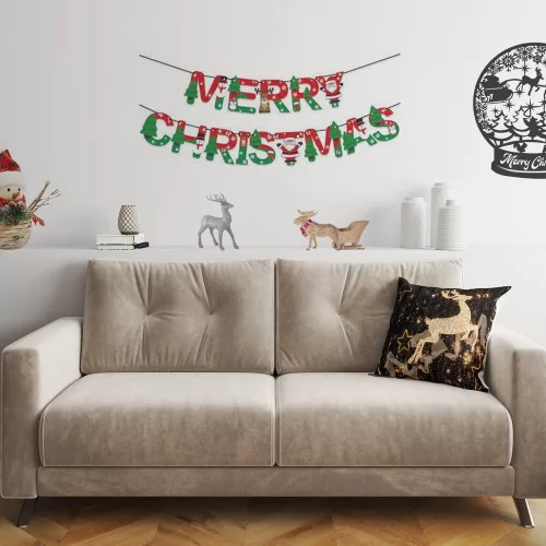 Soft & Stylish Cushion (43 x 43 cm), 50% Cotton/50% Polyester, Washable & Ironable, Concealed Zip, Silicone Filling | Perfect for Home Decor & Comfort