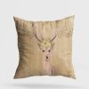 Soft & Stylish Cushion (43 x 43 cm), 50% Cotton/50% Polyester, Washable & Ironable, Concealed Zip, Silicone Filling | Perfect for Home Decor & Comfort