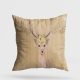 Soft & Stylish Cushion (43 x 43 cm), 50% Cotton/50% Polyester, Washable & Ironable, Concealed Zip, Silicone Filling | Perfect for Home Decor & Comfort