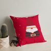 Soft & Stylish Cushion (43 x 43 cm), 50% Cotton/50% Polyester, Washable & Ironable, Concealed Zip, Silicone Filling | Perfect for Home Decor & Comfort