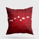 Soft & Stylish Cushion (43 x 43 cm), 50% Cotton/50% Polyester, Washable & Ironable, Concealed Zip, Silicone Filling | Perfect for Home Decor & Comfort