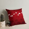 Soft & Stylish Cushion (43 x 43 cm), 50% Cotton/50% Polyester, Washable & Ironable, Concealed Zip, Silicone Filling | Perfect for Home Decor & Comfort