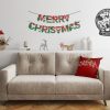 Soft & Stylish Cushion (43 x 43 cm), 50% Cotton/50% Polyester, Washable & Ironable, Concealed Zip, Silicone Filling | Perfect for Home Decor & Comfort