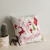 Soft & Stylish Cushion (43 x 43 cm), 50% Cotton/50% Polyester, Washable & Ironable, Concealed Zip, Silicone Filling | Perfect for Home Decor & Comfort