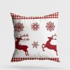 Soft & Stylish Cushion (43 x 43 cm), 50% Cotton/50% Polyester, Washable & Ironable, Concealed Zip, Silicone Filling | Perfect for Home Decor & Comfort