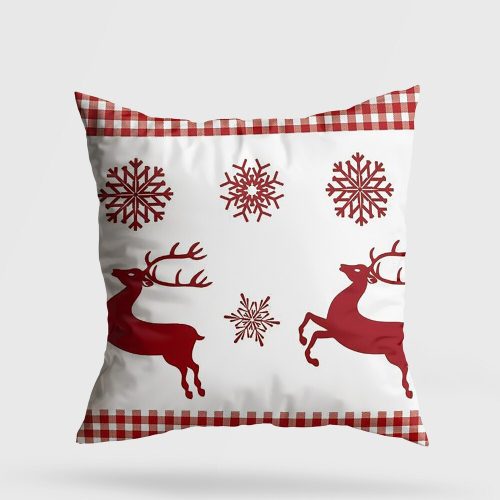Soft & Stylish Cushion (43 x 43 cm), 50% Cotton/50% Polyester, Washable & Ironable, Concealed Zip, Silicone Filling | Perfect for Home Decor & Comfort