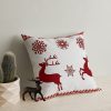 Soft & Stylish Cushion (43 x 43 cm), 50% Cotton/50% Polyester, Washable & Ironable, Concealed Zip, Silicone Filling | Perfect for Home Decor & Comfort