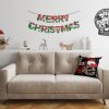Soft & Stylish Cushion (43 x 43 cm), 50% Cotton/50% Polyester, Washable & Ironable, Concealed Zip, Silicone Filling | Perfect for Home Decor & Comfort
