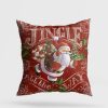 Soft & Stylish Cushion (43 x 43 cm), 50% Cotton/50% Polyester, Washable & Ironable, Concealed Zip, Silicone Filling | Perfect for Home Decor & Comfort