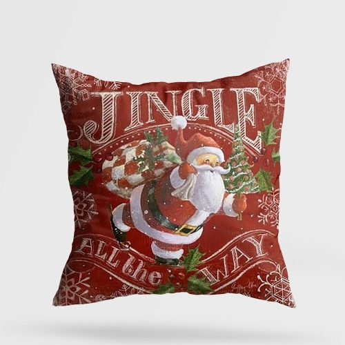 Soft & Stylish Cushion (43 x 43 cm), 50% Cotton/50% Polyester, Washable & Ironable, Concealed Zip, Silicone Filling | Perfect for Home Decor & Comfort