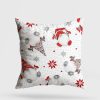 Soft & Stylish Cushion (43 x 43 cm), 50% Cotton/50% Polyester, Washable & Ironable, Concealed Zip, Silicone Filling | Perfect for Home Decor & Comfort