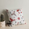 Soft & Stylish Cushion (43 x 43 cm), 50% Cotton/50% Polyester, Washable & Ironable, Concealed Zip, Silicone Filling | Perfect for Home Decor & Comfort
