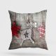Soft & Stylish Cushion (43 x 43 cm), 50% Cotton/50% Polyester, Washable & Ironable, Concealed Zip, Silicone Filling | Perfect for Home Decor & Comfort