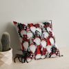 Soft & Stylish Cushion (43 x 43 cm), 50% Cotton/50% Polyester, Washable & Ironable, Concealed Zip, Silicone Filling | Perfect for Home Decor & Comfort
