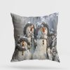 Soft & Stylish Cushion (43 x 43 cm), 50% Cotton/50% Polyester, Washable & Ironable, Concealed Zip, Silicone Filling | Perfect for Home Decor & Comfort