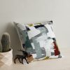 Soft & Stylish Cushion (43 x 43 cm), 50% Cotton/50% Polyester, Washable & Ironable, Concealed Zip, Silicone Filling | Perfect for Home Decor & Comfort