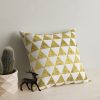 Soft & Stylish Cushion (43 x 43 cm), 50% Cotton/50% Polyester, Washable & Ironable, Concealed Zip, Silicone Filling | Perfect for Home Decor & Comfort