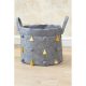 Stylish Grey Felt Basket, 20 x 24 cm | 100% Durable Felt | Perfect for Organizing Home & Office | Chic Storage Solution for Any Space