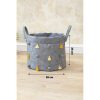 Stylish Grey Felt Basket, 20 x 24 cm | 100% Durable Felt | Perfect for Organizing Home & Office | Chic Storage Solution for Any Space