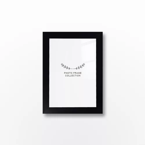 Elegant Black Photo Frame (15 x 21 cm), 20 mm Width | 100% Plastic, Durable & Stylish | Perfect for Home Decor & Office Display