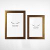 Elegant Gold Photo Frame Set (2 Pieces) - 13x18 cm & 15x21 cm | 100% Plastic, 20 mm Frame Width | Perfect for Home Decor & Memories