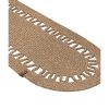 Handmade 100% Cotton Runner, Natural Color, 136 x 37 cm | Elegant & Versatile Design for Home Décor, Perfect for Dining & Living Spaces