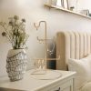 Elegant Gold Jewellery Stand Organizer, 15 cm Diameter x 27 cm Height | 100% Metal, Lightweight at 0.176 kg | Perfect for Stylish Storage & Display