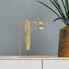 Elegant Gold Metal Jewellery Stand Organizer, 25 x 30 x 12 cm | 100% Durable Metal | Perfect for Organizing Necklaces, Earrings & Accessories