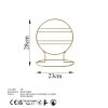 Elegant Gold Metal Jewellery Stand Organizer, 23 x 28 x 13 cm | 100% Durable Metal | Perfect for Displaying & Organizing Accessories
