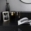 Elegant Black Metal Jewellery Stand Organizer, 21 x 25 x 14 cm | 100% Durable Metal | Perfect for Storing Necklaces, Earrings & Accessories