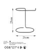 Elegant Black Metal Jewellery Stand Organizer, 21 x 25 x 14 cm | 100% Durable Metal | Perfect for Storing Necklaces, Earrings & Accessories