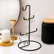 Elegant Black Metal Jewellery Stand Organizer, 15 cm Diameter x 27 cm Height | 100% Durable Metal | Perfect for Displaying Necklaces & Accessories