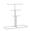 Stylish Chrome Jewellery Stand Organizer, 40 x 41 x 15 cm | 100% Metal, Lightweight at 0.43 kg | Perfect for Elegant Storage & Display
