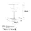 Stylish Chrome Jewellery Stand Organizer, 40 x 41 x 15 cm | 100% Metal, Lightweight at 0.43 kg | Perfect for Elegant Storage & Display