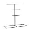 Elegant Black Metal Jewellery Stand Organizer, 40 x 41 x 15 cm | 100% Durable Metal | Perfect for Organizing Necklaces, Earrings & Accessories