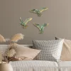 Elegant Decorative Object Set (3 Pieces) | 100% Polyester | Sizes: 25x5x11, 20x4x17, 21x6x13 | Lightweight & Stylish Accent for Home Décor