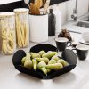 Elegant Decorative Metal Accessory Set (3 Pieces) | 100% Metal, 1.5 mm Thickness | Large 36x36, Medium 26.5x26.5, Small 13x13 | Sleek Black Finish for Modern Decor