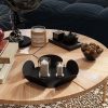Elegant Decorative Metal Accessory Set (3 Pieces) | 100% Metal, 1.5 mm Thickness | Large 36x36, Medium 26.5x26.5, Small 13x13 | Sleek Black Finish for Modern Decor