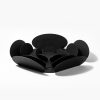 Elegant Decorative Metal Accessory Set (3 Pieces) | 100% Metal, 1.5 mm Thickness | Large 36x36, Medium 26.5x26.5, Small 13x13 | Sleek Black Finish for Modern Decor