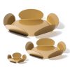 Elegant Gold Decorative Metal Accessory Set (3 Pieces) | 100% Metal, 1.5 mm Thickness | Large 36x36, Medium 26.5x26.5, Small 13x13 | Perfect for Home Decor