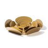 Elegant Gold Decorative Metal Accessory Set (3 Pieces) | 100% Metal, 1.5 mm Thickness | Large 36x36, Medium 26.5x26.5, Small 13x13 | Perfect for Home Decor