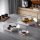 Elegant Decorative Metal Accessory Set (3 Pieces) | 100% Metal, 1.5 mm Thickness | Large 36x36, Medium 26.5x26.5, Small 13x13 | Stylish White Finish for Home Decor