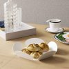 Elegant Decorative Metal Accessory Set (3 Pieces) | 100% Metal, 1.5 mm Thickness | Large 36x36, Medium 26.5x26.5, Small 13x13 | Stylish White Finish for Home Decor