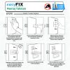 Durable Metal Toilet Paper Holder, Black, 12.5 x 14.5 x 17 cm | 100% Metal, Thickness: 2.5-5 mm | Stylish & Functional Bathroom Accessory