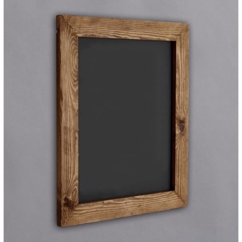 Premium Wooden Blackboard, 36 x 42 x 4 cm, 100% Spruce Wood Frame, Natural & Black Finish | Ideal for Home, Office, & Classroom Use