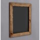 Premium Wooden Blackboard, 36 x 42 x 4 cm, 100% Spruce Wood Frame, Natural & Black Finish | Ideal for Home, Office, & Classroom Use